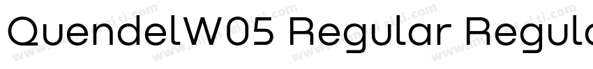 QuendelW05 Regular Regular字体转换